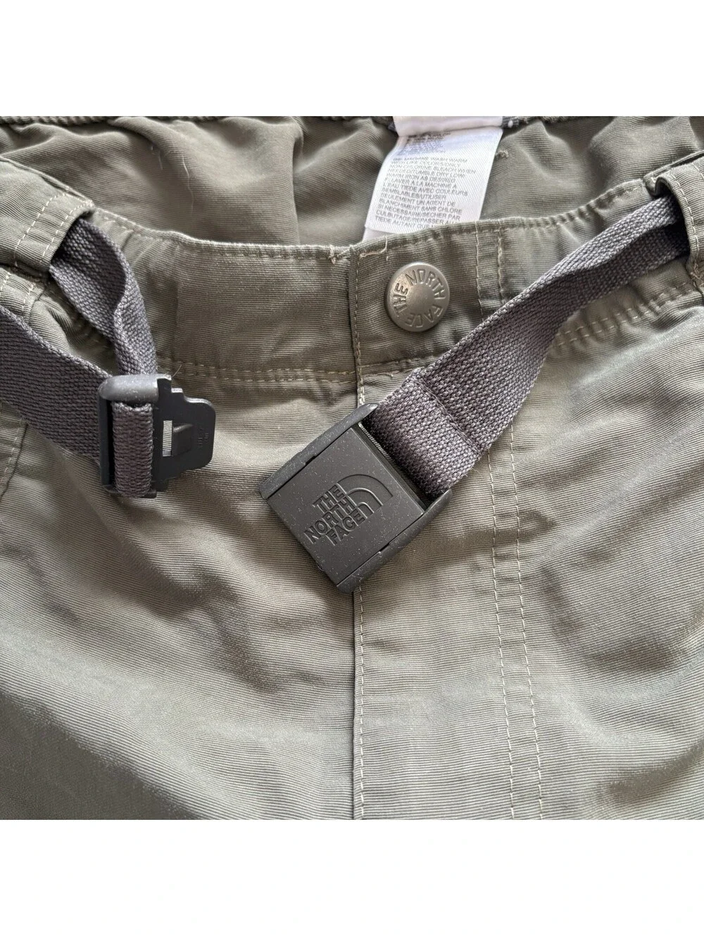 The North Face Men’s Ripstop Convertible Zip Off Cargo Hiking Pants,  Green XXL